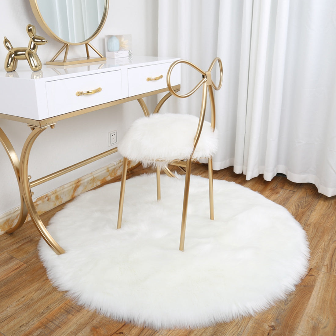 Shag Soft Rug Polyester Doormat 1.97'*1.97' Inch Shaggy Area
