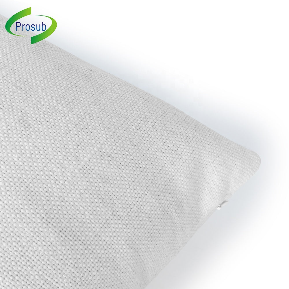 Prosub 16*16in White Sublimation Pillow Case Blanks With Pocket Book Cushion Cover Linen Throw Pillows Sublimation Pillow Cover