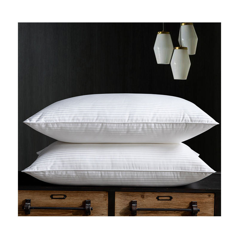 Hotel Down Pillow 100% Cotton Cover Downproof Bed Pillow Natural Goose Down Feather Pillows for Sleeping