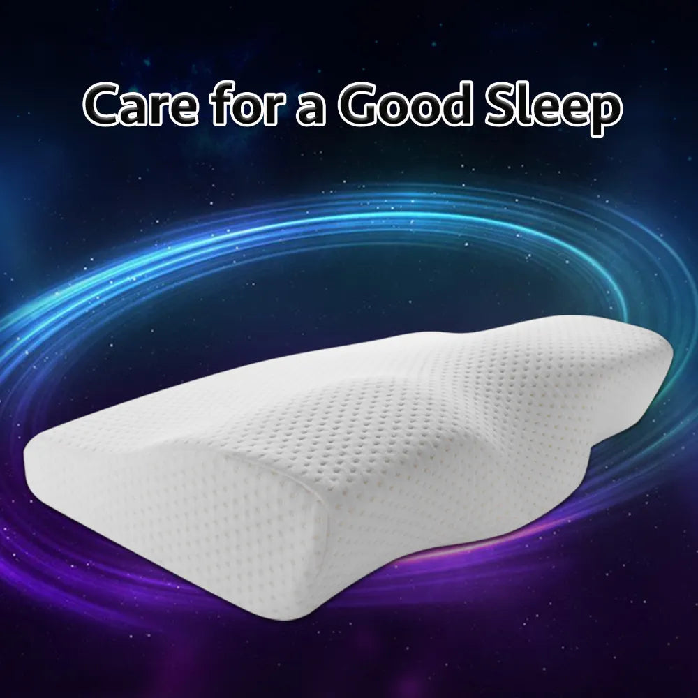 YR Memory Foam Pillow for Sleep Cervical Pillows Butterfly Shaped Memory Pillows Relax the Cervical Spine Adult Slow Rebound