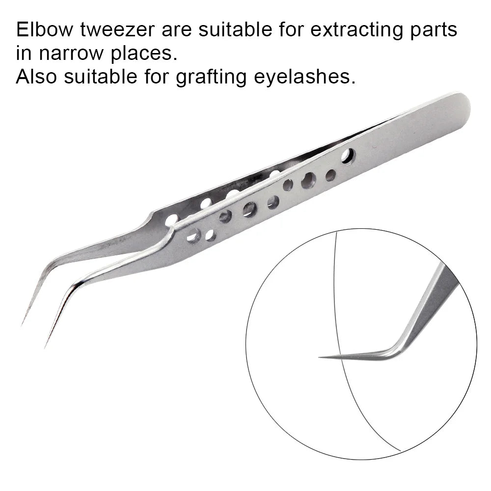 VETUS Eyelash Extension Tweezers Volume Lashes Stainless Steel Tweezer Non-Magnetic Eyelashes Tools Professional Makeup Tool