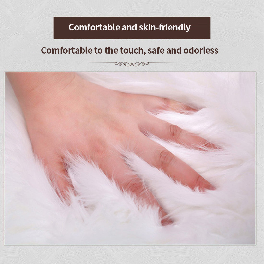 Shag Soft Rug Polyester Doormat 1.97'*1.97' Inch Shaggy Area