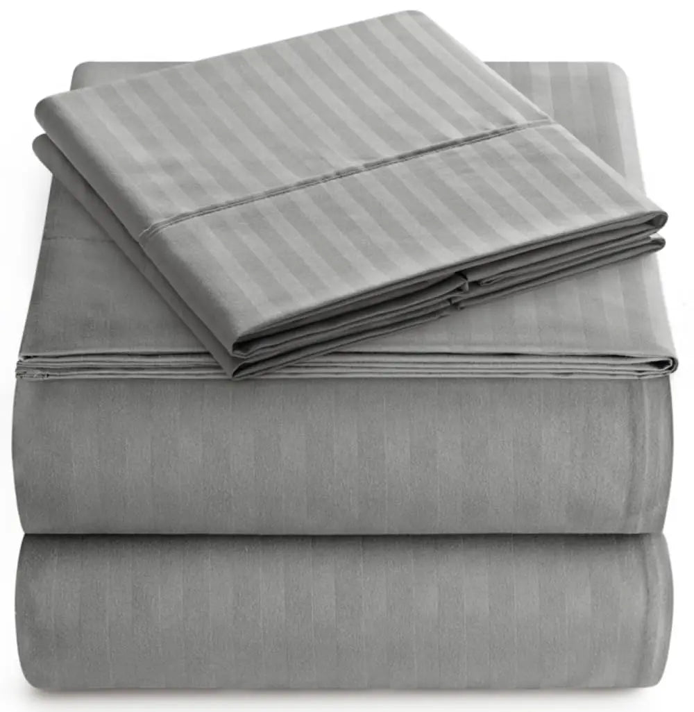 100% Cotton Color 1cm Stripe Hotel Stripe Bedding Sets Duvet Cover Bed Sheet Set With Flat Sheet Fitted Sheet