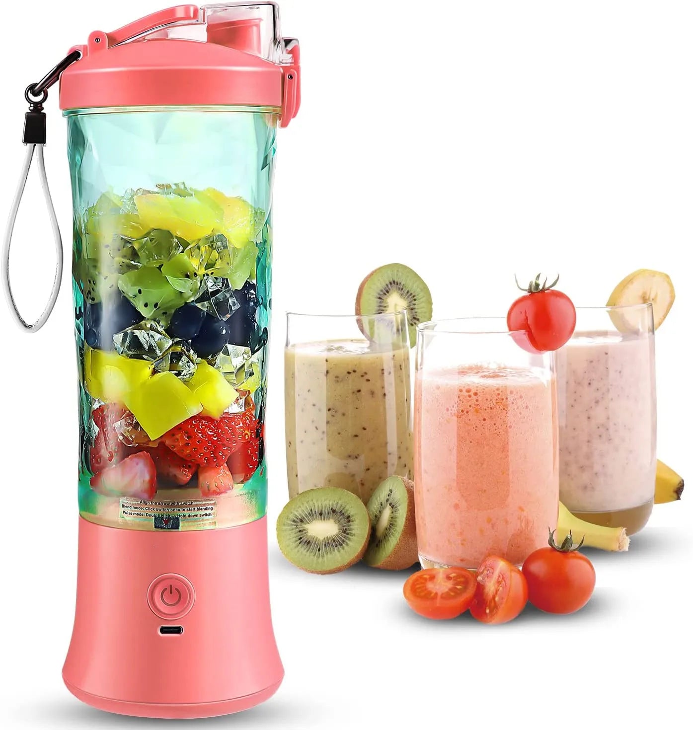Factory Design Best Selling 600ml Rechargeable Portable Mixer