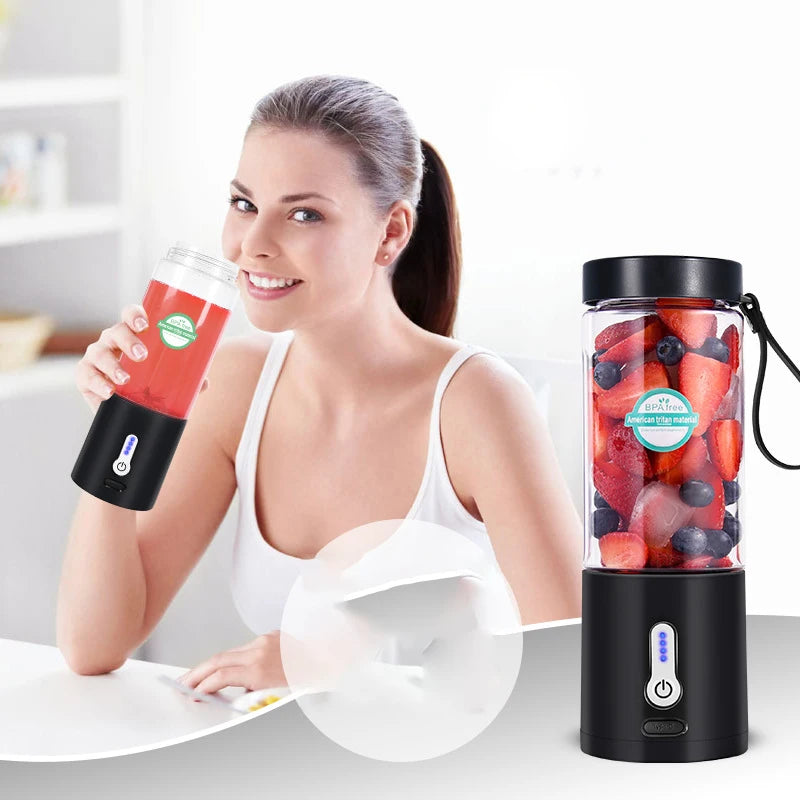 Portable Blender Mini USB Rechargeable Juicer Cup Smoothies