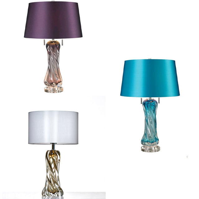 Modern Creative Crystal Glazed Table Lamp Decorative Table Lamp American Simple Living Room Bedroom Designer Home Electric 220V