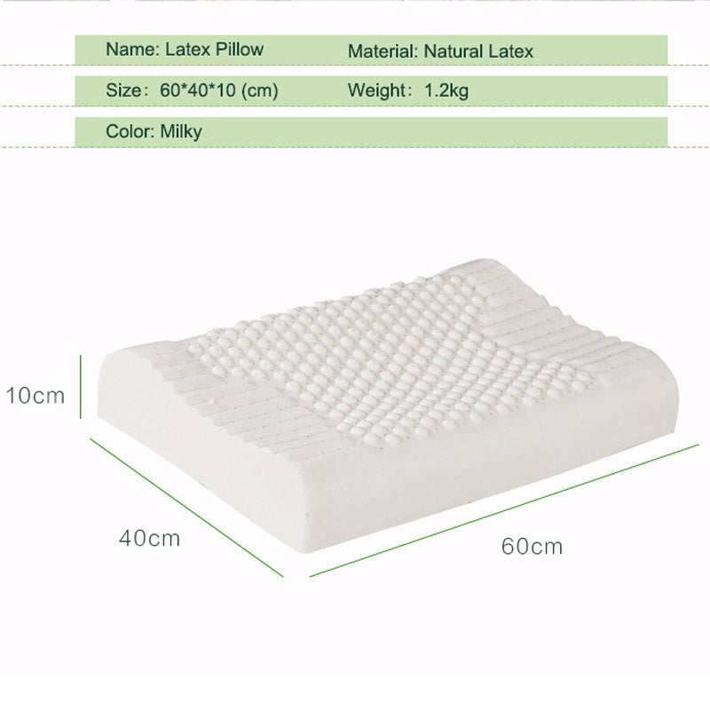 Natural Latex Pillow  Cervical Orthopedic Neck Pillow for Sleeping Massage Bedding Pillows