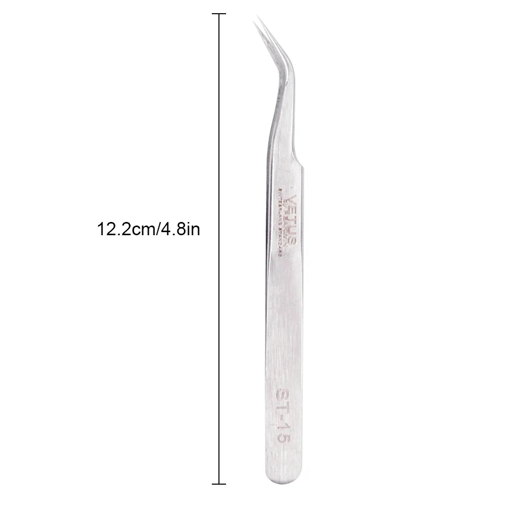 VETUS Eyelash Extension Tweezers Volume Lashes Stainless Steel Tweezer Non-Magnetic Eyelashes Tools Professional Makeup Tool