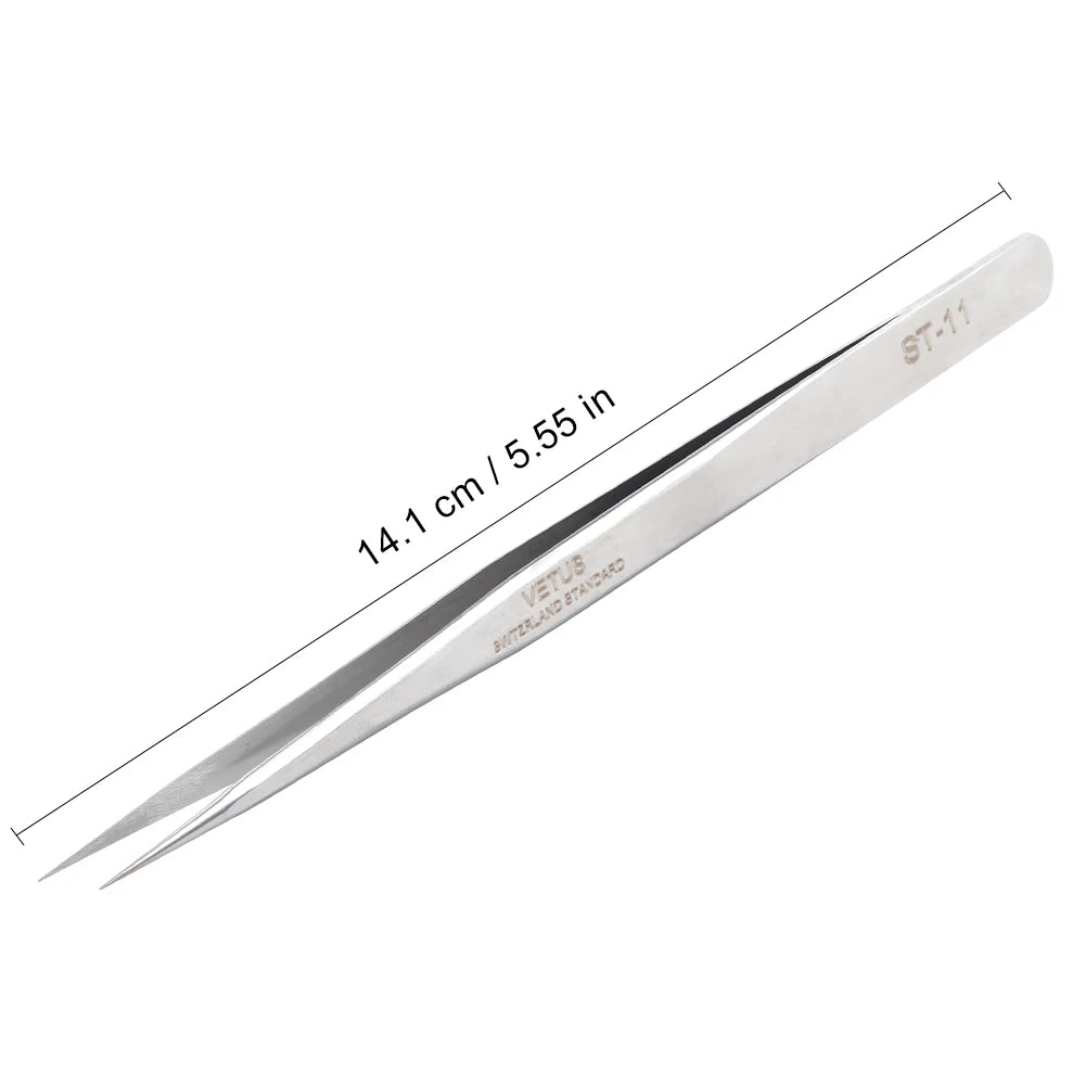 VETUS Eyelash Extension Tweezers Volume Lashes Stainless Steel Tweezer Non-Magnetic Eyelashes Tools Professional Makeup Tool