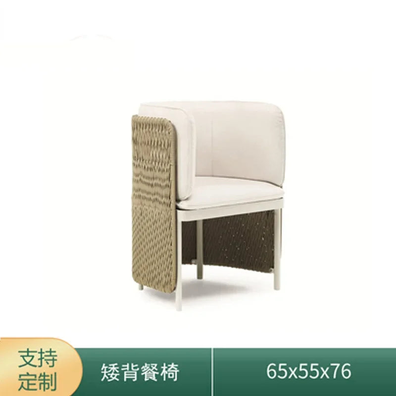 Outdoor Furniture Sofa Rattan Chair Balcony Living Room Courtyard Villa Three-Piece Leisure Coffee Table Indoor and Outdoor