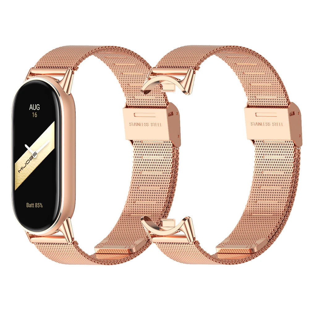 Strap for Xiaomi Mi Band 9 8 7 6 5 4 Metal Wrist Bracelet Mi Band 6 Strap Stainless Steel Wristbands Mi Band 9 Correa NFC Global