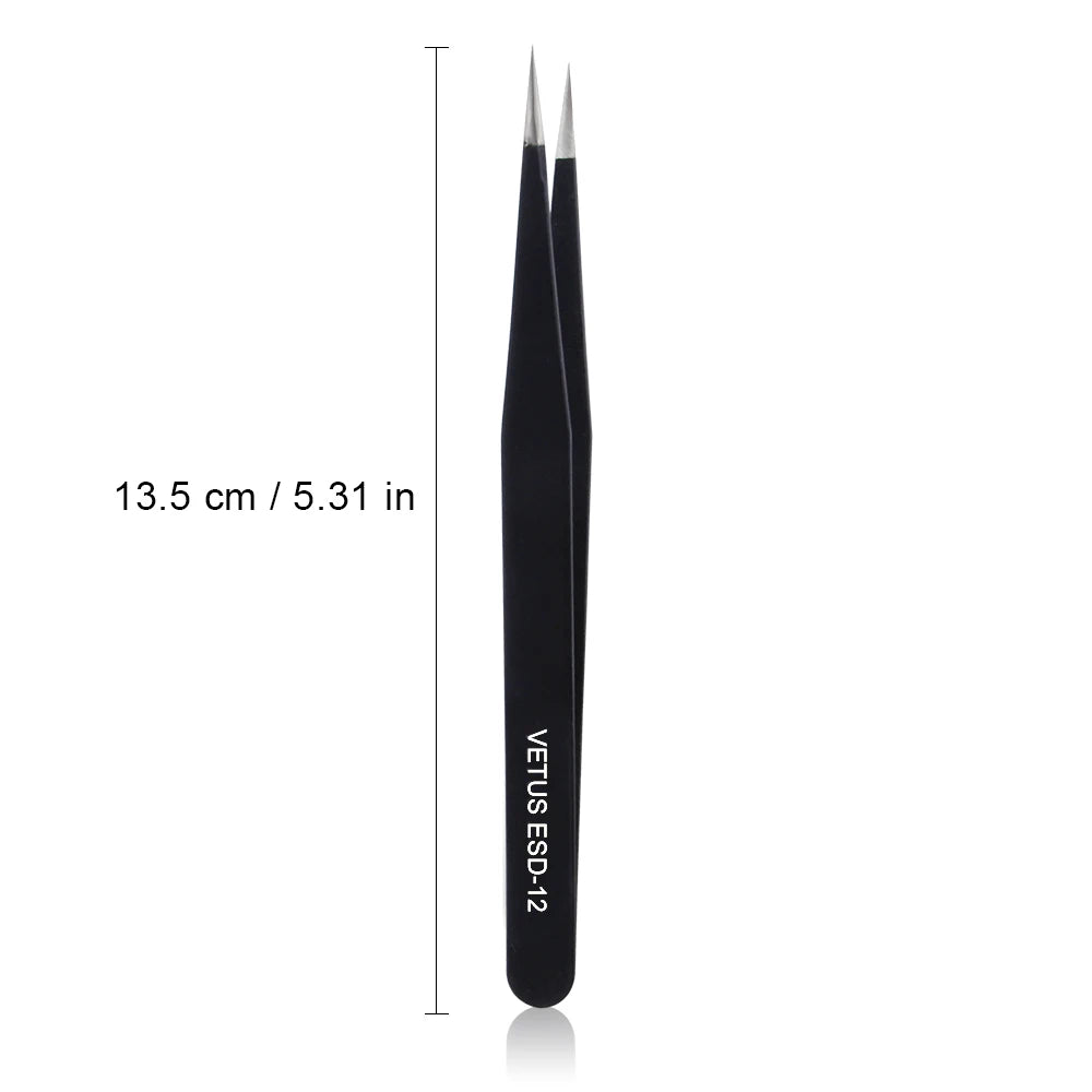 VETUS Eyelash Extension Tweezers Volume Lashes Stainless Steel Tweezer Non-Magnetic Eyelashes Tools Professional Makeup Tool