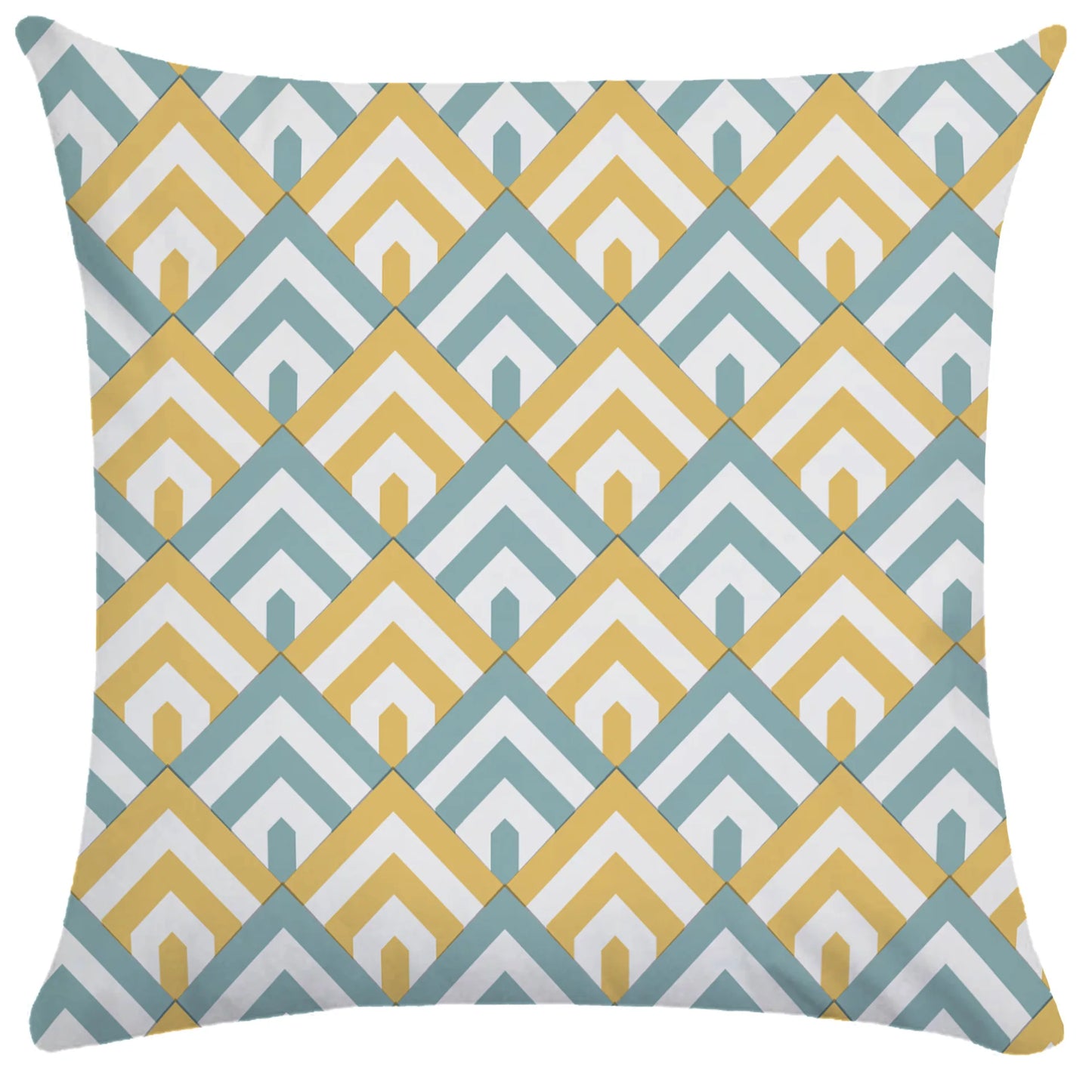 Cushion Cover Yellow Blue Geometry Striped Curve Pillowcase Soft Pillow Case Short Plush Pillow Cover Hotel Garden Throw Pillows