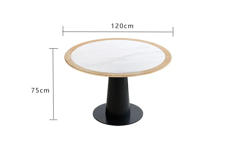 Cafe Seating Rattan Chair Back Multi-Layer Solid Wood Plywood Table Top Hardware Table Legs High-Grade Leather Seat Cushion