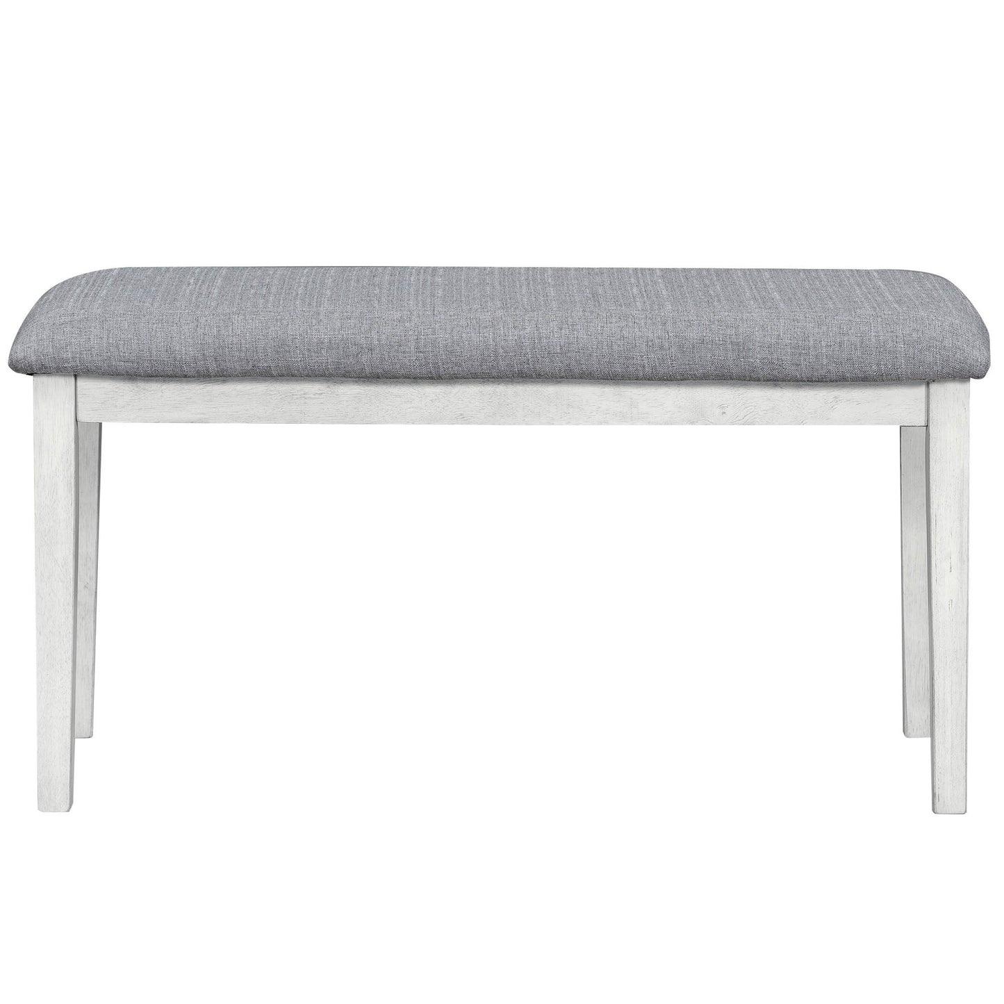 Mid-Century 6-Piece Trestle Table Set With Victorian Round Upholstered Chairs